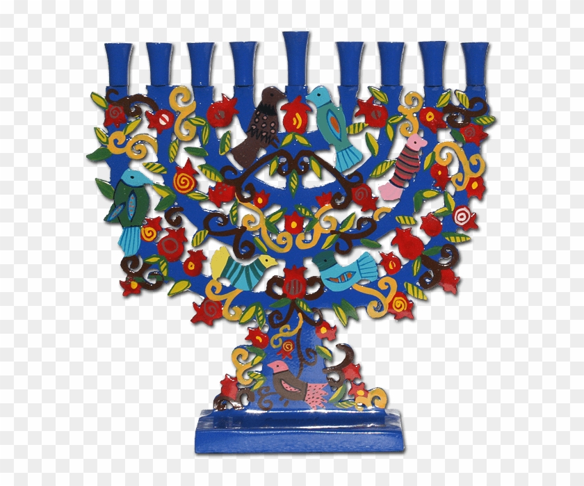 Birds Nine Branch Menorah For Hannukah By Yair Emanuel - Yair Emanuel Clipart