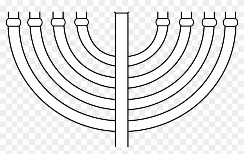 Download By Size - Coloring Book Menorah Clipart #1710783