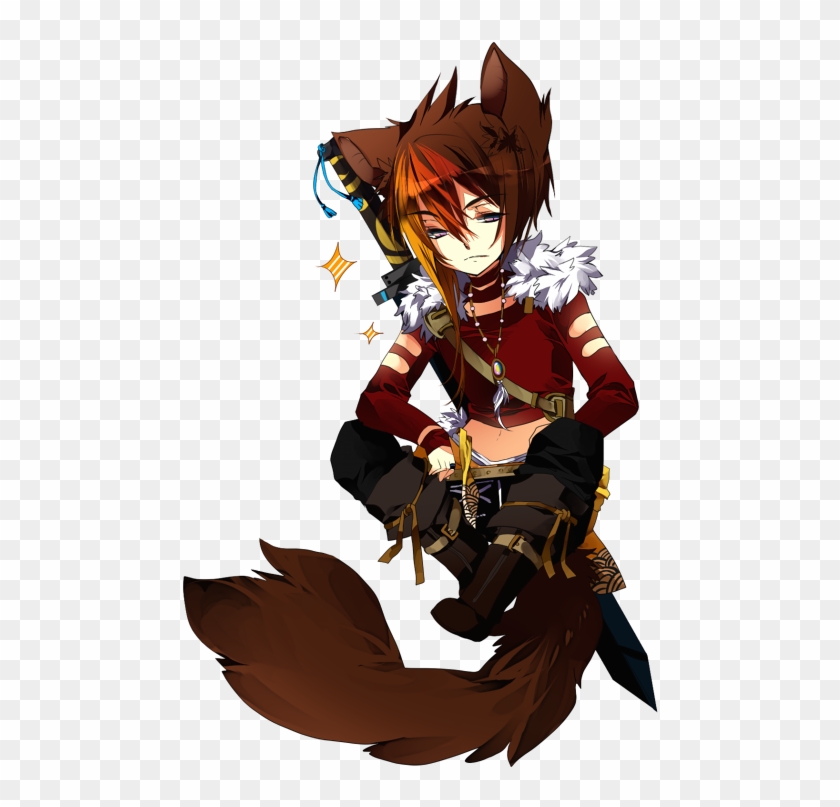 Anime Korean Boy - Cute Male Werewolf Anime Clipart #1711096