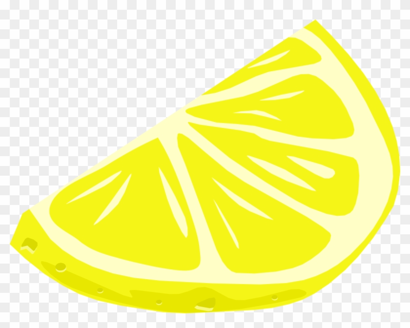 Drawing Of A Slice Of Juicy Lemon - Draw A Lemon Wedge Clipart #1711206
