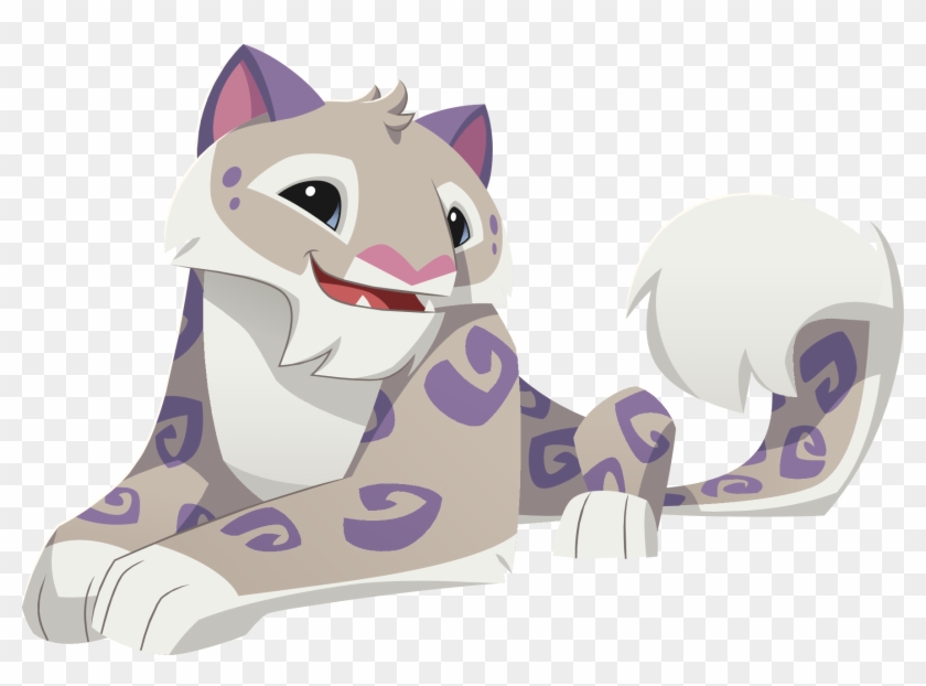 Snow Leopard Clipart Arctic - Animal Jam Livestream Thumbnail - Png Download