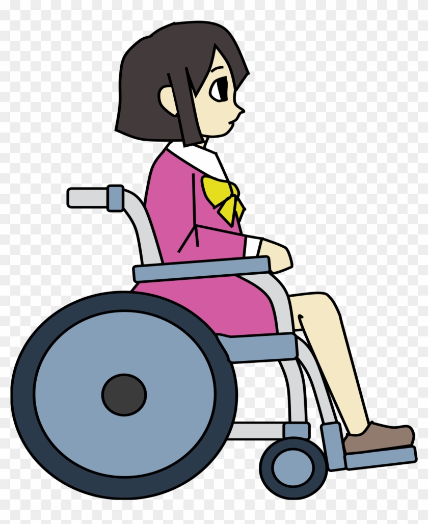 1867 X 2400 5 - Girl In Wheelchair Clipart - Png Download