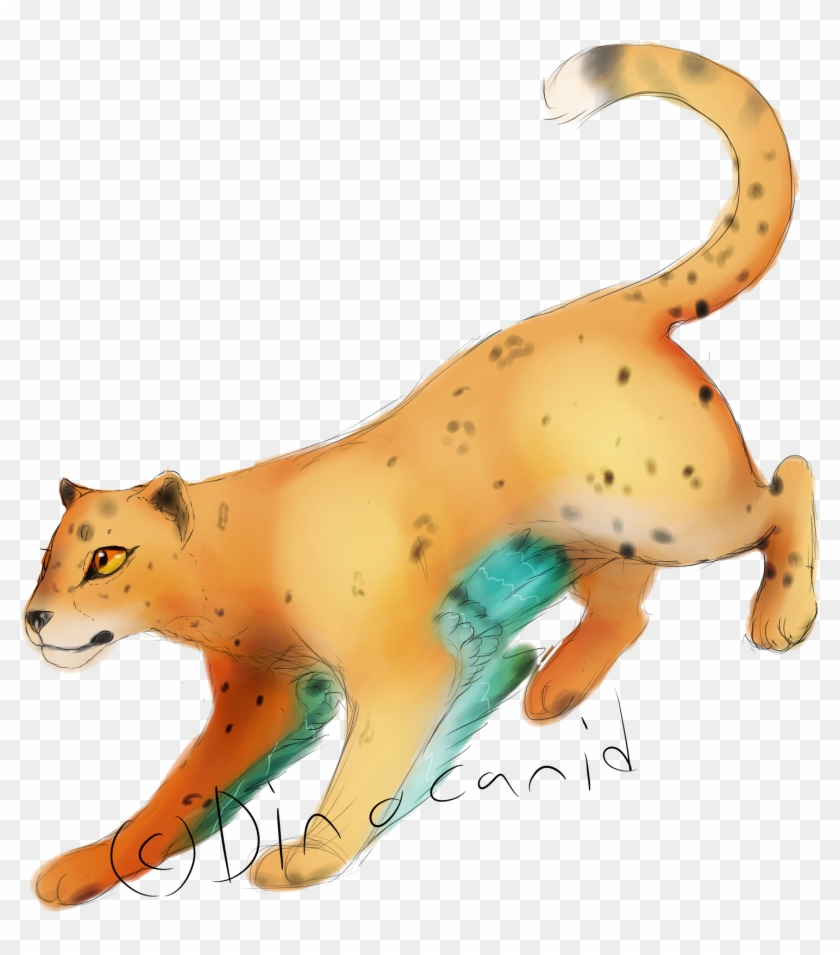 Feathered Leopard - Animal Figure Clipart