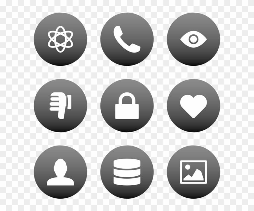 Broccolidry Icon In Style Flat Circle White On Black - Circle Clipart #1712263