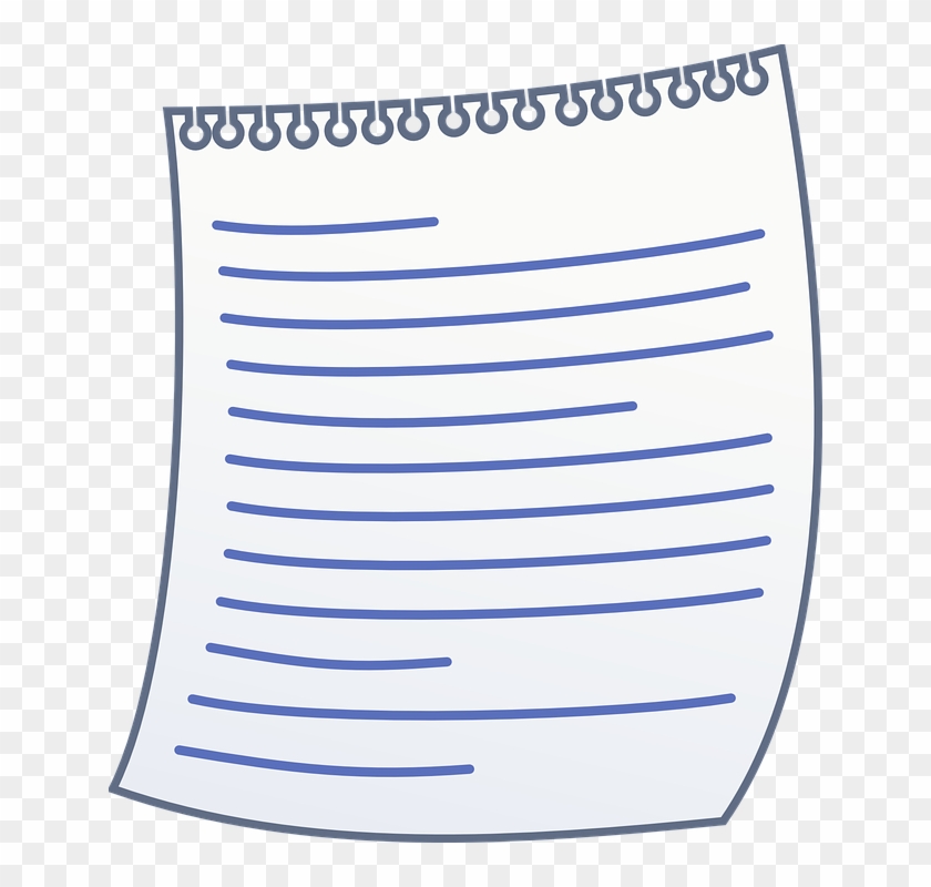 Paper With Writing Clipart