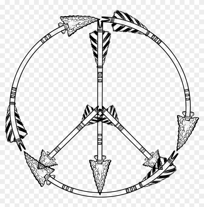 This Free Icons Png Design Of Arrow Peace Sign Clipart #1712871