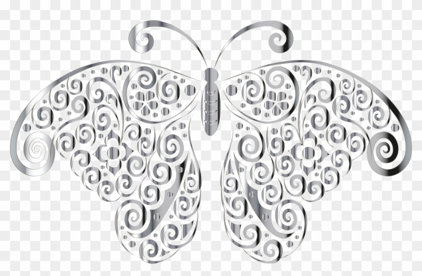 This Free Icons Png Design Of Chrome Floral Flourish Clipart #1712912