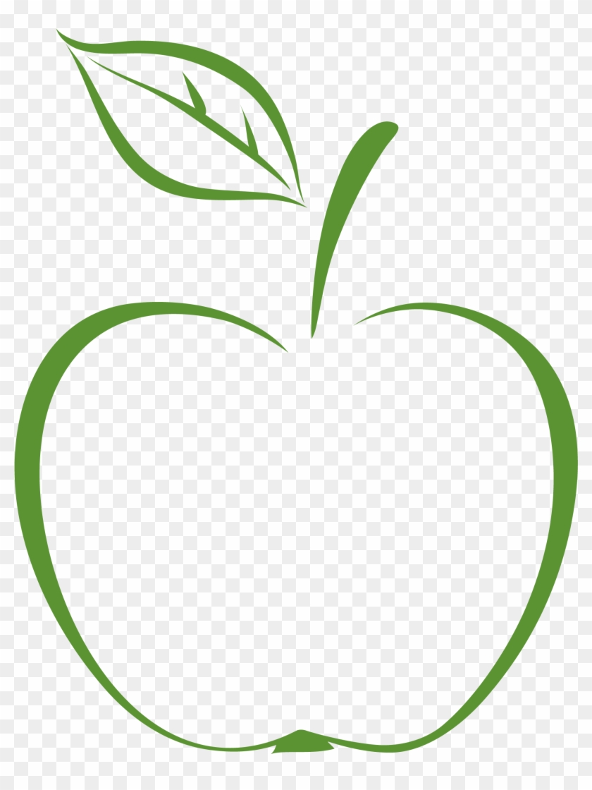 Apple Stem And Leaf Clipart - Png Download