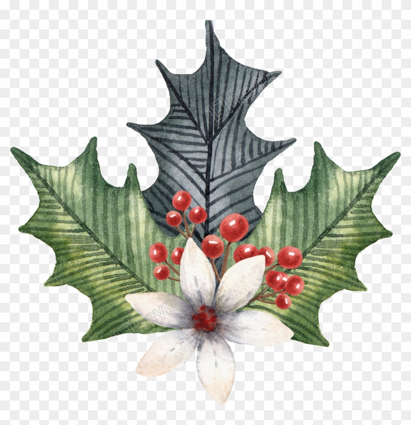 Holly Leaves Png - Illustration Clipart #1713248
