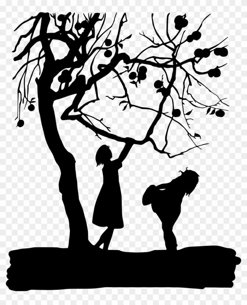 Download Png - Apple Tree Branch Silhouette Clipart #1713610