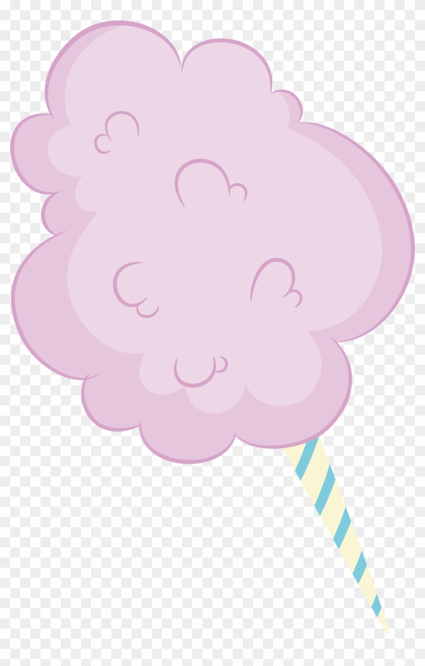 Cotton Candy Purple Clip Art - Illustration - Png Download