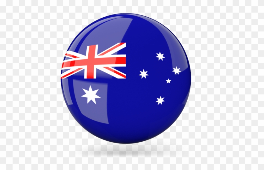 Study And Settle In Australia - Australian Flag Round Clipart #1713808