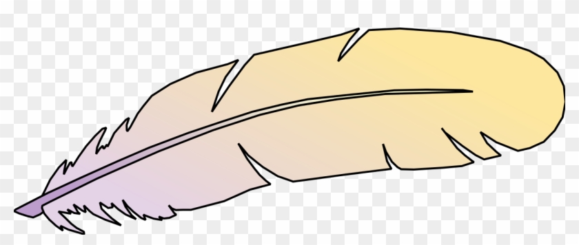 File - Beige Feather - Svg - Feather Clipart - Png Download