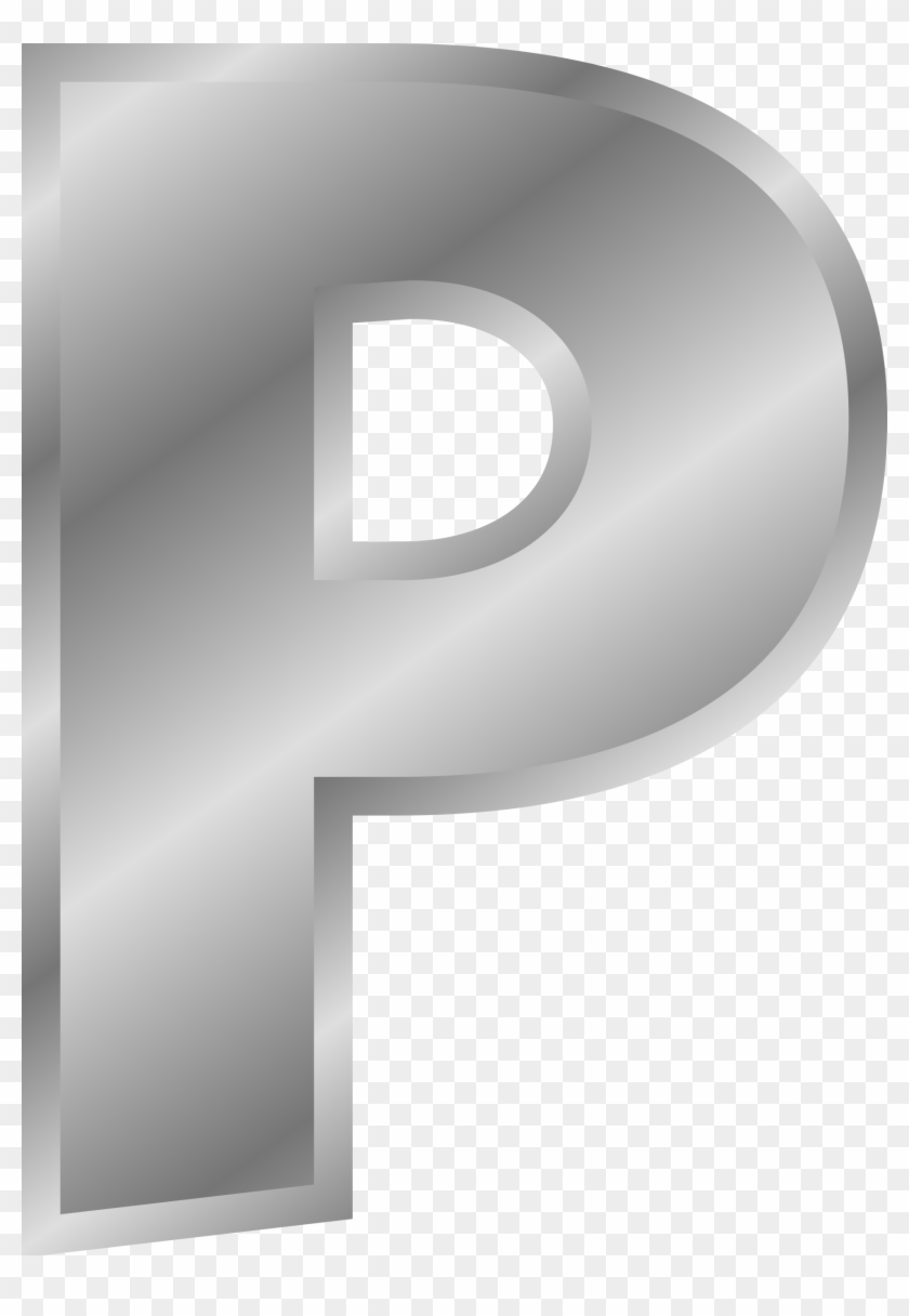 Big Image - Letter P In Gold Clipart