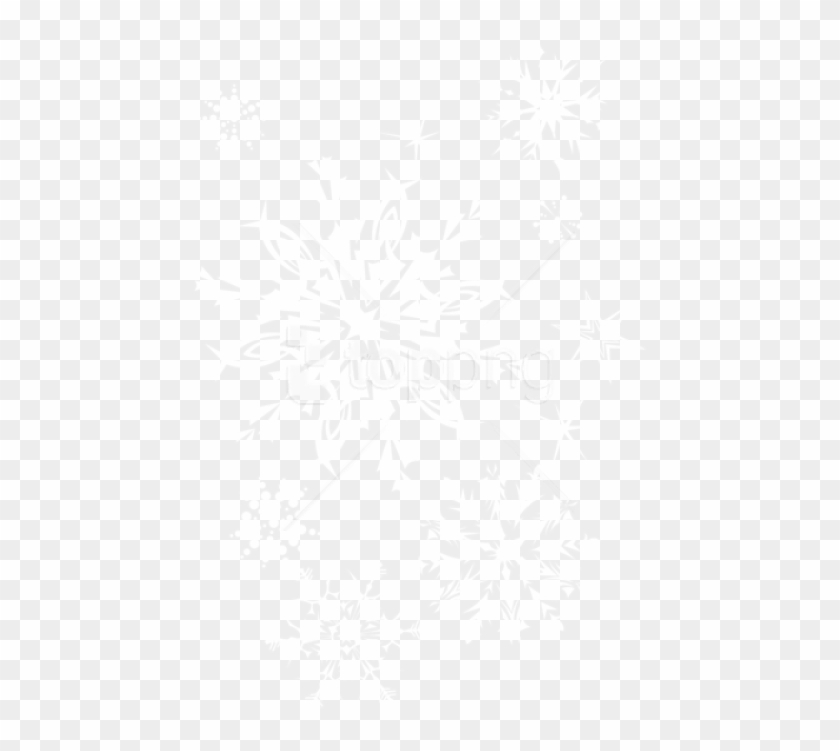 Free Png Download Transparent Snowflakes Picture Clipart - Snowflake Png Black Background #1714128