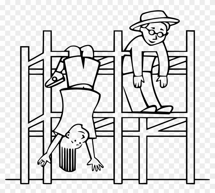 This Free Icons Png Design Of Kids On A Jungle Gym Clipart