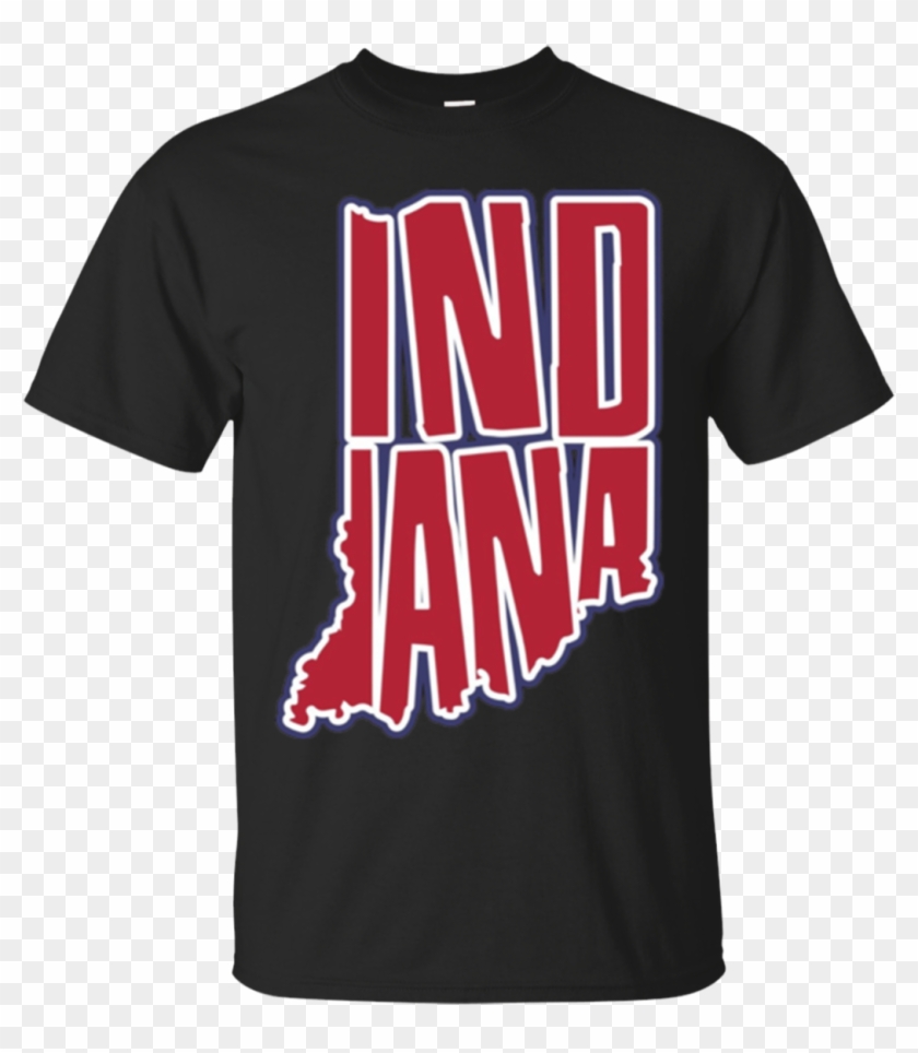 Indiana American States Graffiti Art T-shirt - Shirt Clipart #1714649