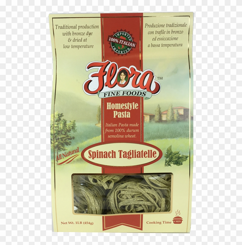 Spinach Egg Tagliatelle Homestyle Pasta - Flora Foods Clipart #1714699