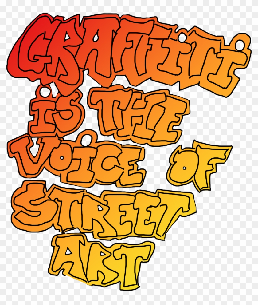 Graffiti Is The Voice Of Street Art Clipart #1714779