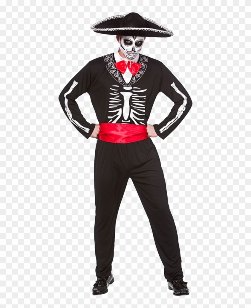 Mariachi Day Of The Dead Costume - Mens Day Of The Dead Costume Clipart #1714826