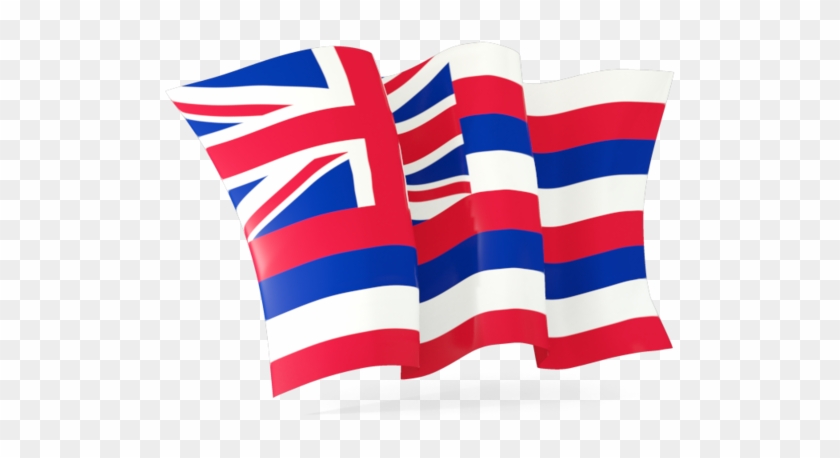 Illustration Of Br Hawaii - Waving Hawaiian Flag Clipart