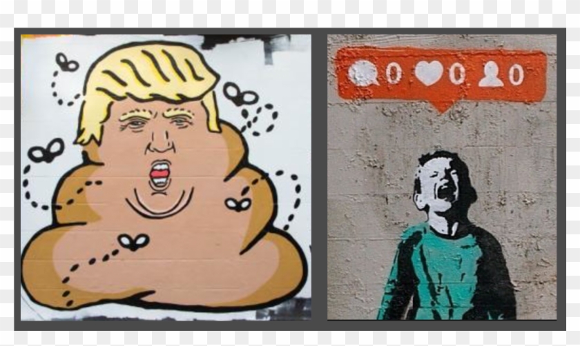 Many Pieces Of Street Art Come As Contrivusal And Derive - Wall Cartoon Graffiti Art Graffiti Clipart