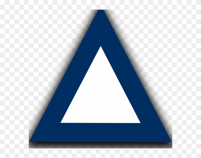 Blue Triangle Traffic Sign Clipart