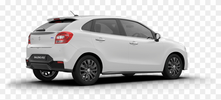 Baleno Rs Arctic White Car Back Side View - Hot Hatch Clipart