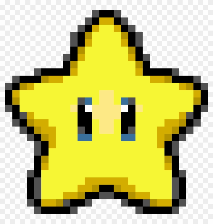 Mario Star Pixel Png - Super Mario Brothers Star Sprite Clipart #1716410
