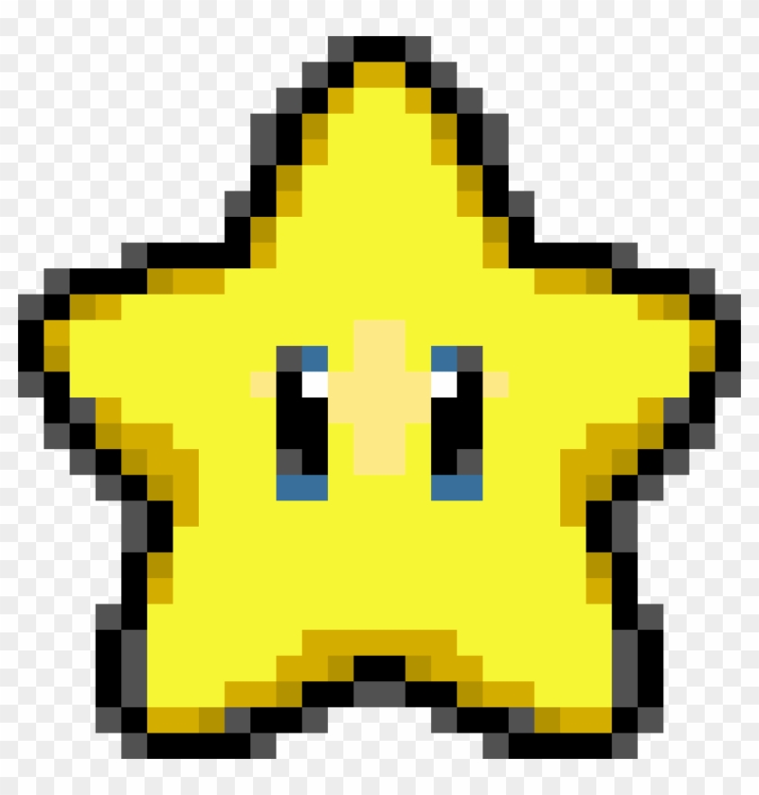 Mario Star Pixel Png - Super Mario Brothers Star Sprite Clipart