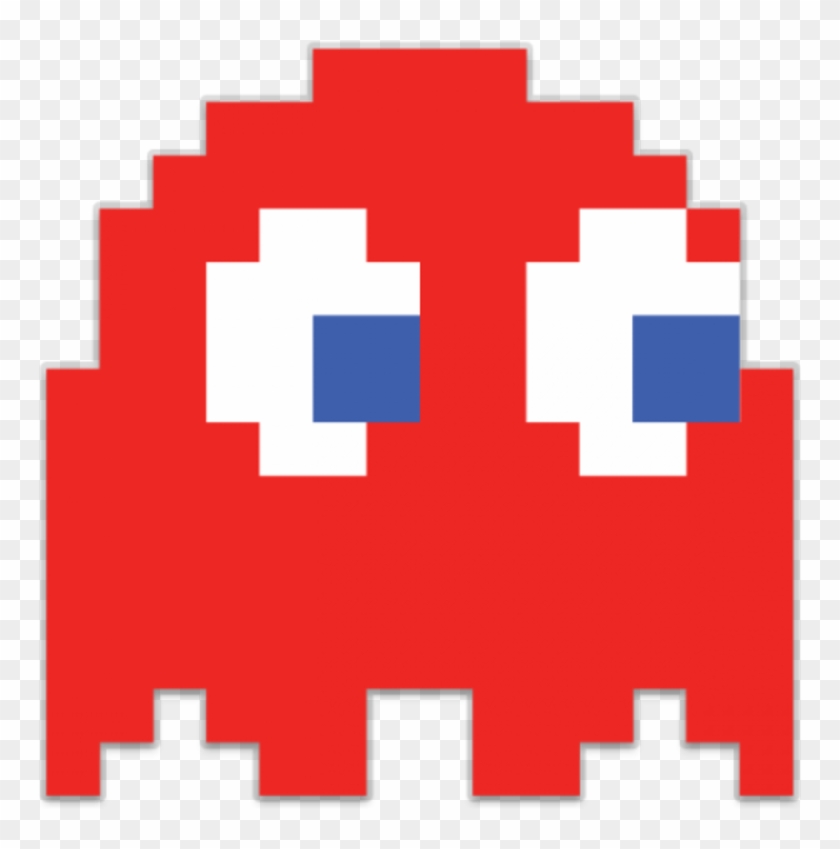 Pac - Red Pacman Ghost Png Clipart #1717220