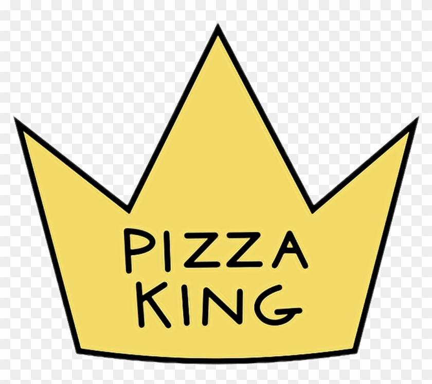 #pizza #pizzaking #king #crown #tumblr #myedit #givecred - Желтый Тамблер Пнг Clipart #1717325