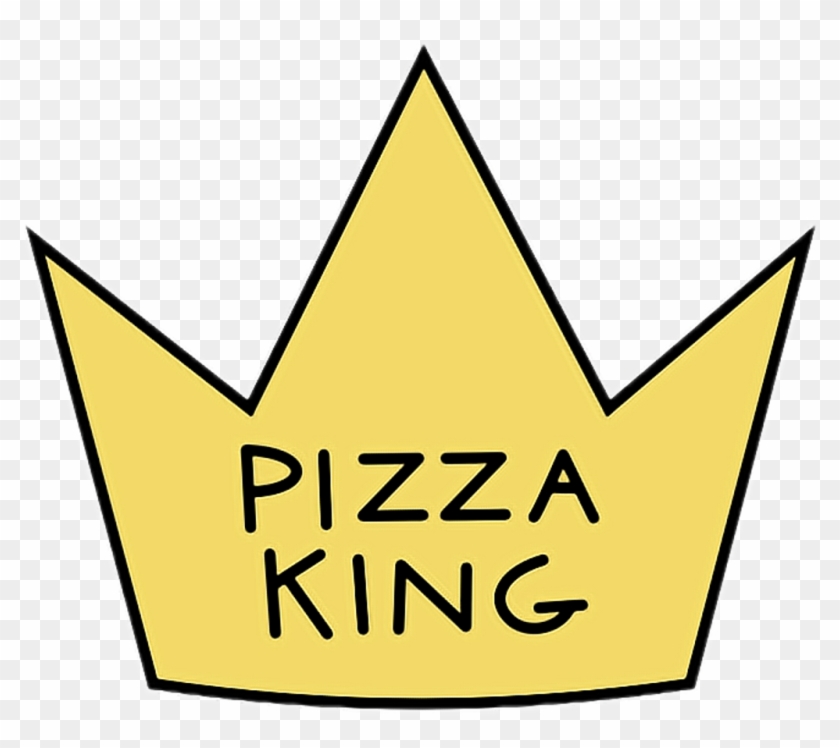 #pizza #pizzaking #king #crown #tumblr #myedit #givecred - Желтый Тамблер Пнг Clipart