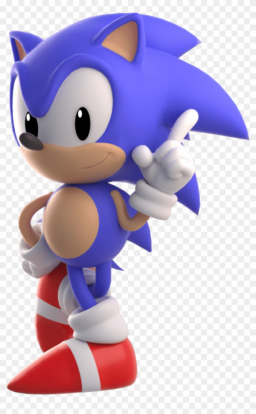 Classic Sonic - 3d Classic Sonic Clipart