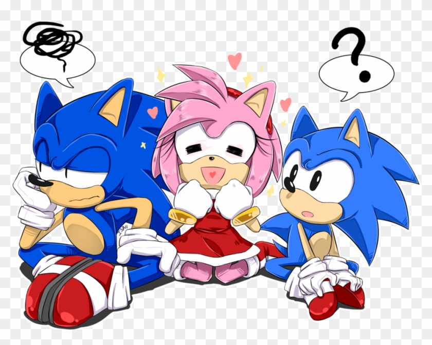 Sonic And Amy Images In Heaven Hd Wallpaper And Background - Sonic Amy The Hedgehog Clipart