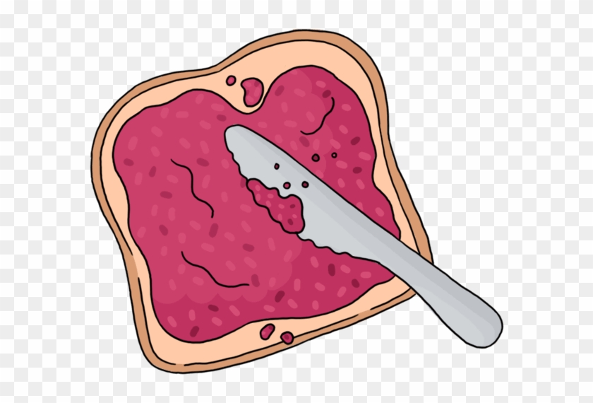 Toast Clipart Jam Toast - Toast And Jam Clipart - Png Download #1717897