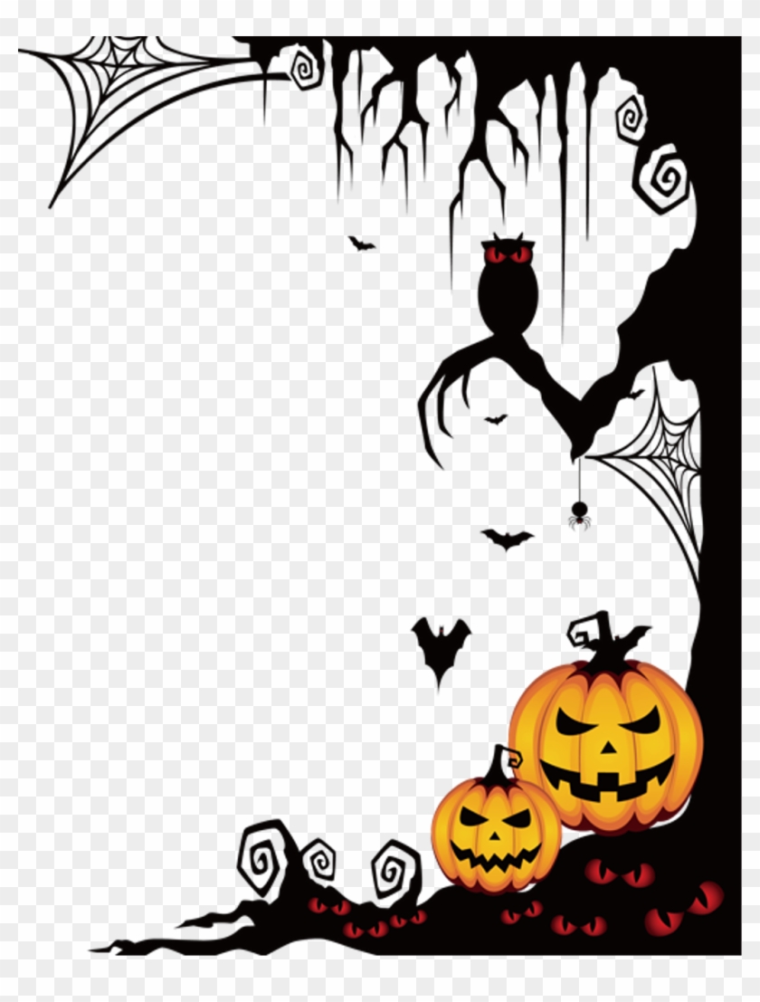 #halloween #spooky #frame #border #ftestickers - Transparent Halloween Png Border Clipart