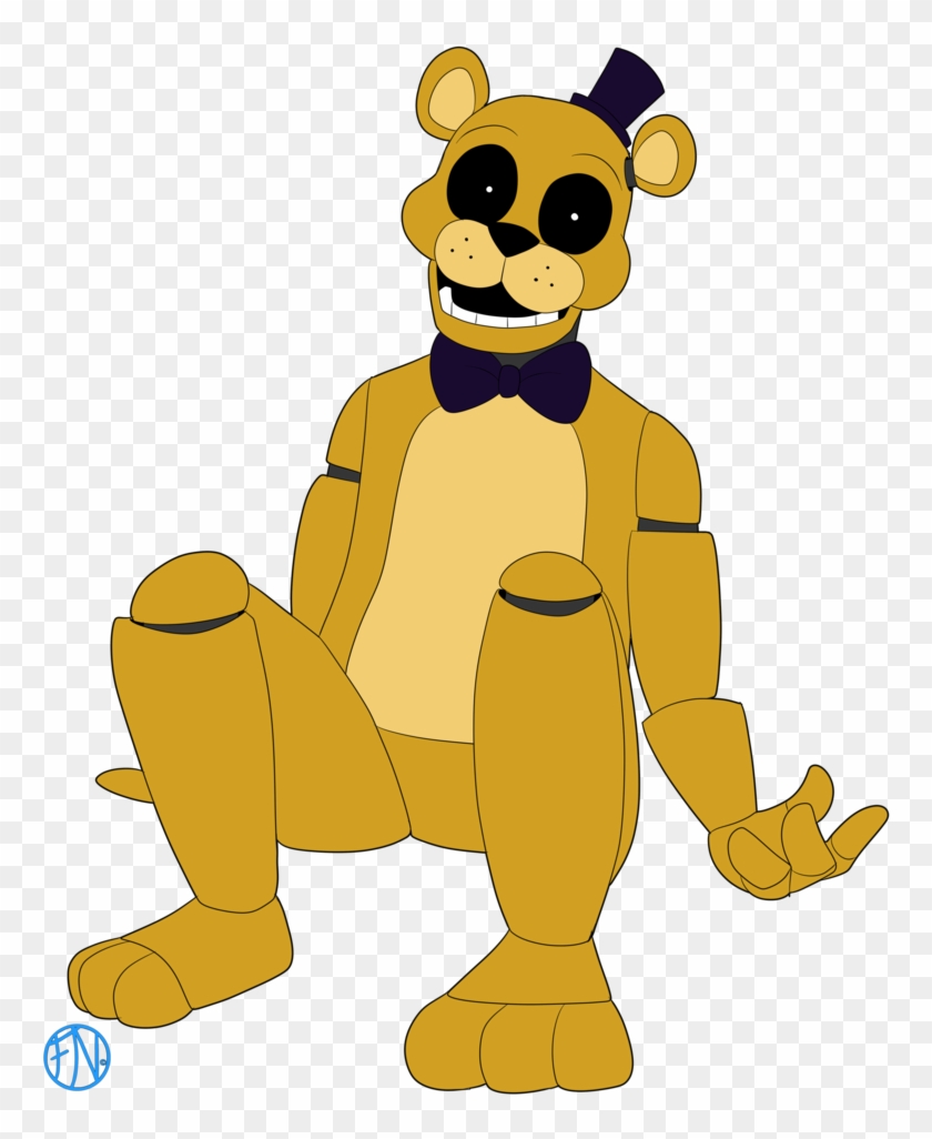 Golden Freddy By Fnafnations Fnaf Night Guards, Pole - Desenhos Fnaf Golden Freddy Clipart #1718677