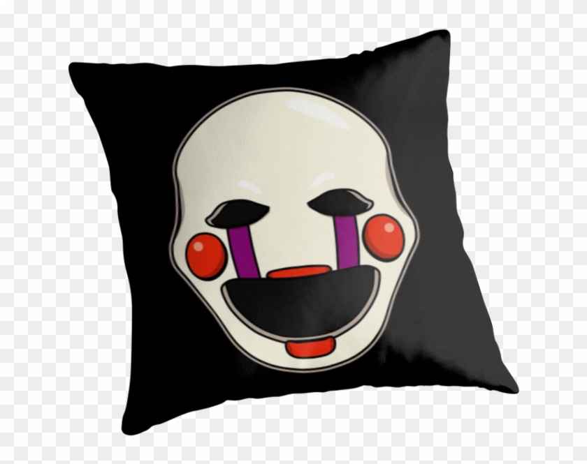 Five Nights At Freddys Fnaf 2 Puppet Throw Pillows - Thin Blue Line Throw Pillows Clipart #1718736
