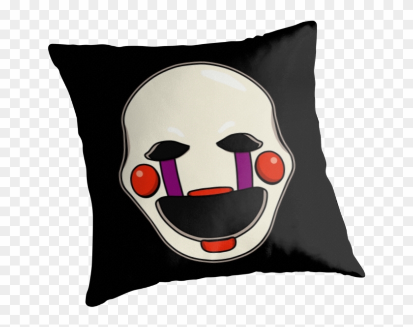 Five Nights At Freddys Fnaf 2 Puppet Throw Pillows - Thin Blue Line Throw Pillows Clipart