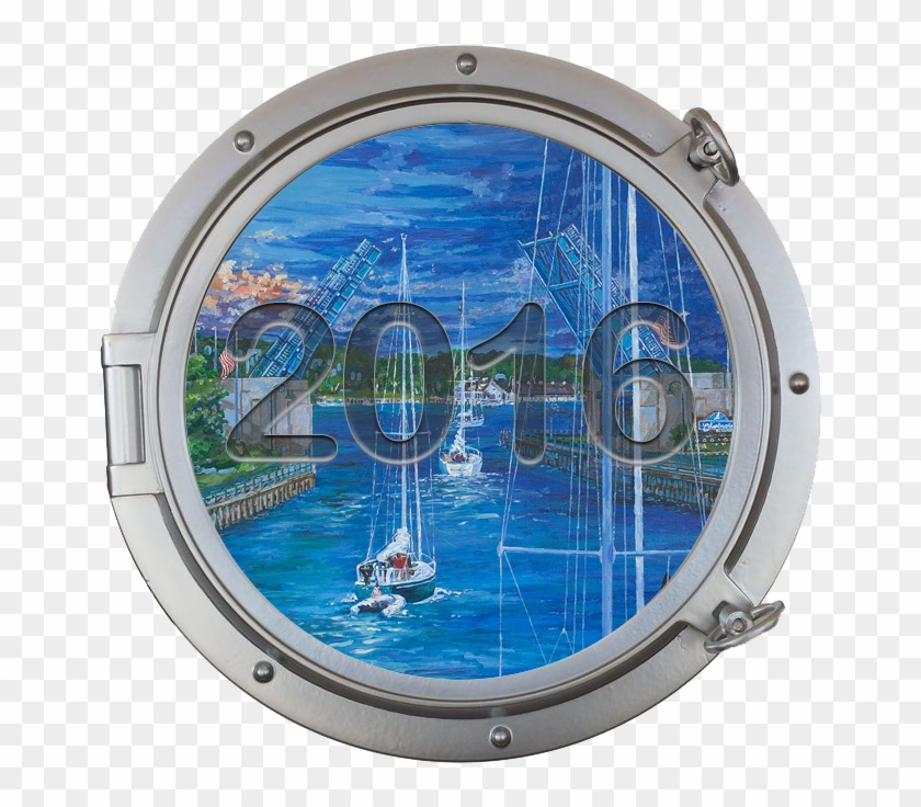 Charlevoix Venetian Festival Artwork - Porthole Clipart #1719305