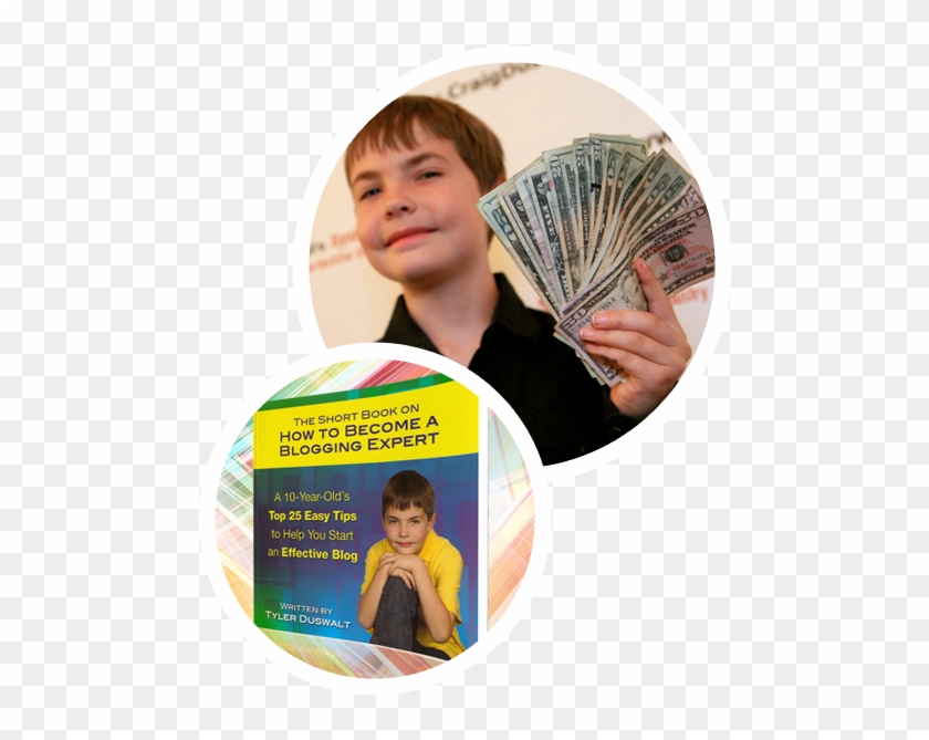 10 Year Old Tyler Duswalt, Blogging Expert - Cash Clipart #1719629