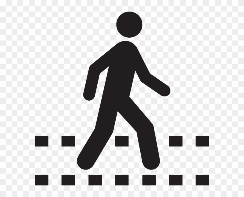 Pedestrian Blank Clip Art At Clker - Pedestrian Crossing Clip Art - Png Download