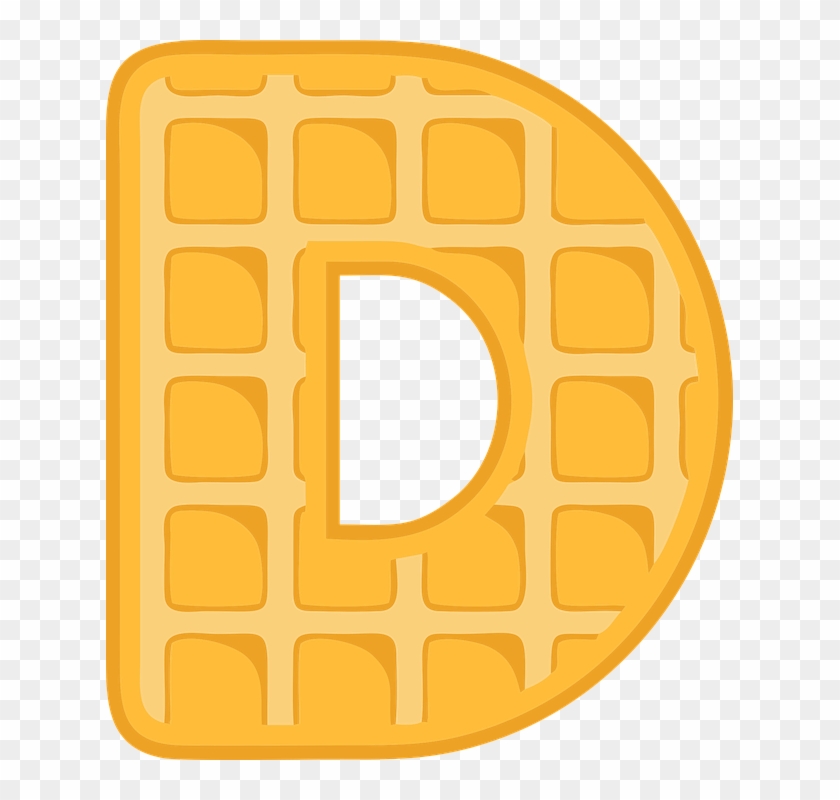 D, Alphabet, Waffle, Letter, Typography, Text, Font - Alphabet Waffle Clipart #1719977