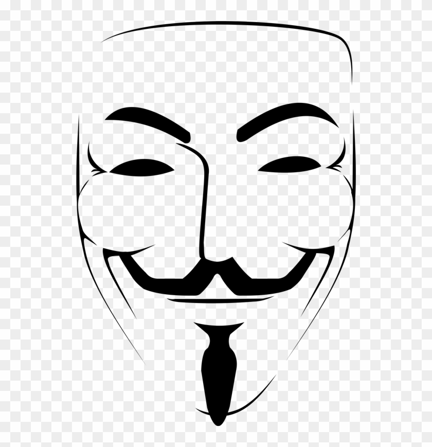 Guy Mask Anonymous, Symbols, Tatoo, Stencils, Tattoo - Anonymous Sticker Clipart #1720465