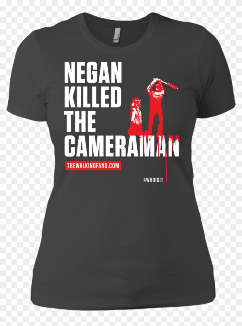 Negan Killed The Cameraman - Active Shirt Clipart