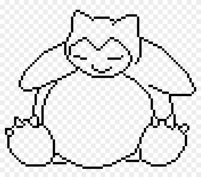 Snorlax - Pixel Art Snorlax Clipart