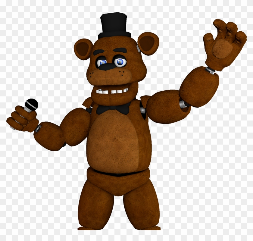Freddy Fazbear Png - Freddy Fazbear Render Sfm Clipart