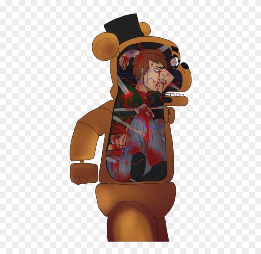 The Anatomy Of Freddy Fazbear - Pizza Freddy Fazbear Clipart