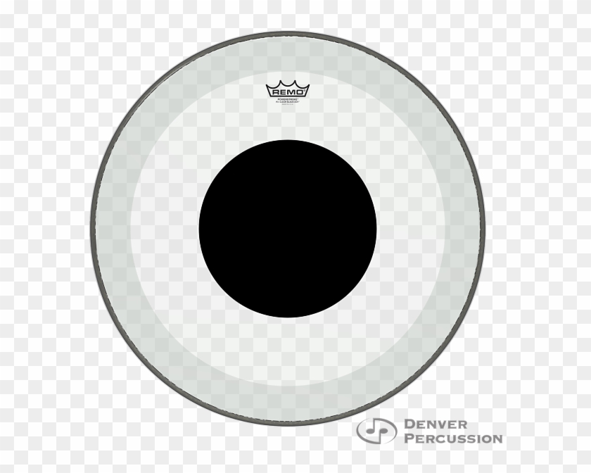Remo Controlled Sound Coated Black Dot Drum Head Clipart #1722179